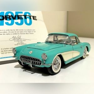 1956 Chevy Corvette Franklin Mint 1:24 Diecast Model